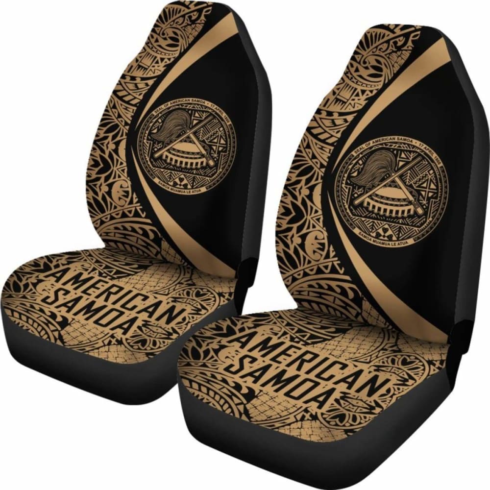 Premium American Samoa Car Seat Covers - Breathable Circle Design (Model 105905) for Cars, SUVs & Trucks | Comfort & Style for Daily Commute, Road Trips & Family Travel