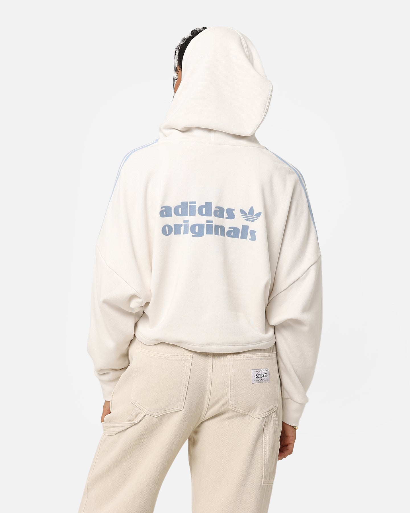 Adidas Women's Cropped Hoodie - Lightweight Fleece Pullover for Running, Yoga & Casual Wear - Trendy Streetwear Fashion for Women