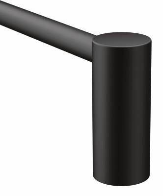 Moen Align 24-Inch Towel Bar in Matte Black - YB0424BL - Modern Bathroom Accessory for Towel Organization & Spa-Like Decor