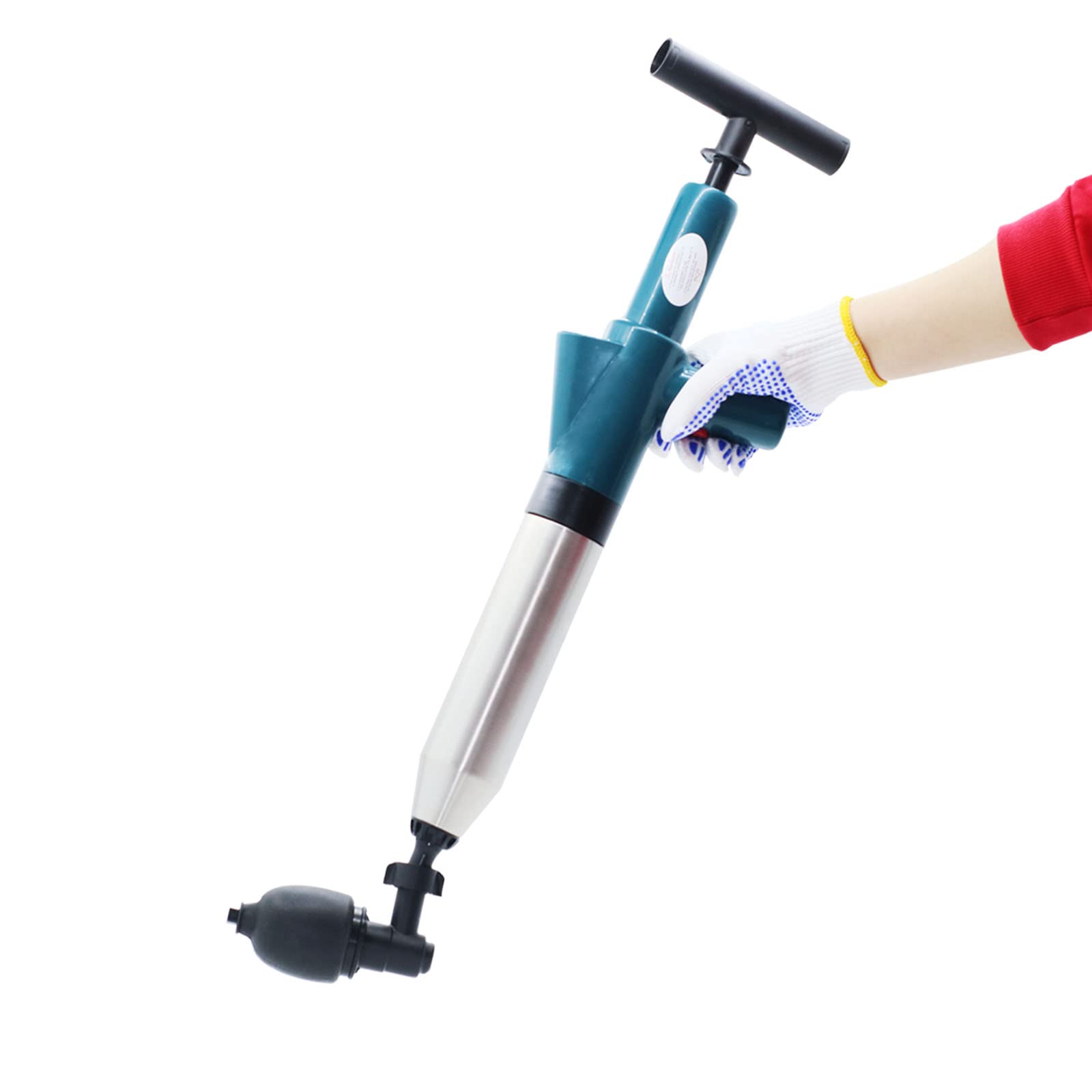 **Powerful Manual Air Pressure Toilet Drain Blaster Plunger - High Pressure Dredge Tool for Clogged Toilet, Sink, Bathroom & Kitchen Floor Drain - Ideal for Sewer Pipe and Plumbing Cleaning**    *(Perfect for Home, RV, and Commercial Use - Quickly Unclog Drains Without Harsh Chemicals!)*