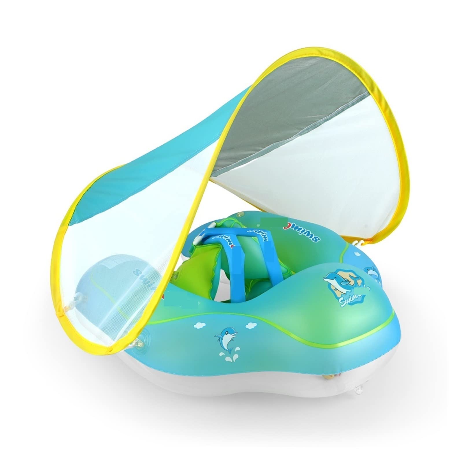 NLBN Inflatable Baby Pool Float - Infant & Toddler Swimming Ring for Kids, Summer Bathing Toys, Pool Party Accessories (Large Size, Color 2) - Perfect for Backyard Pools, Beach Trips & Family Fun