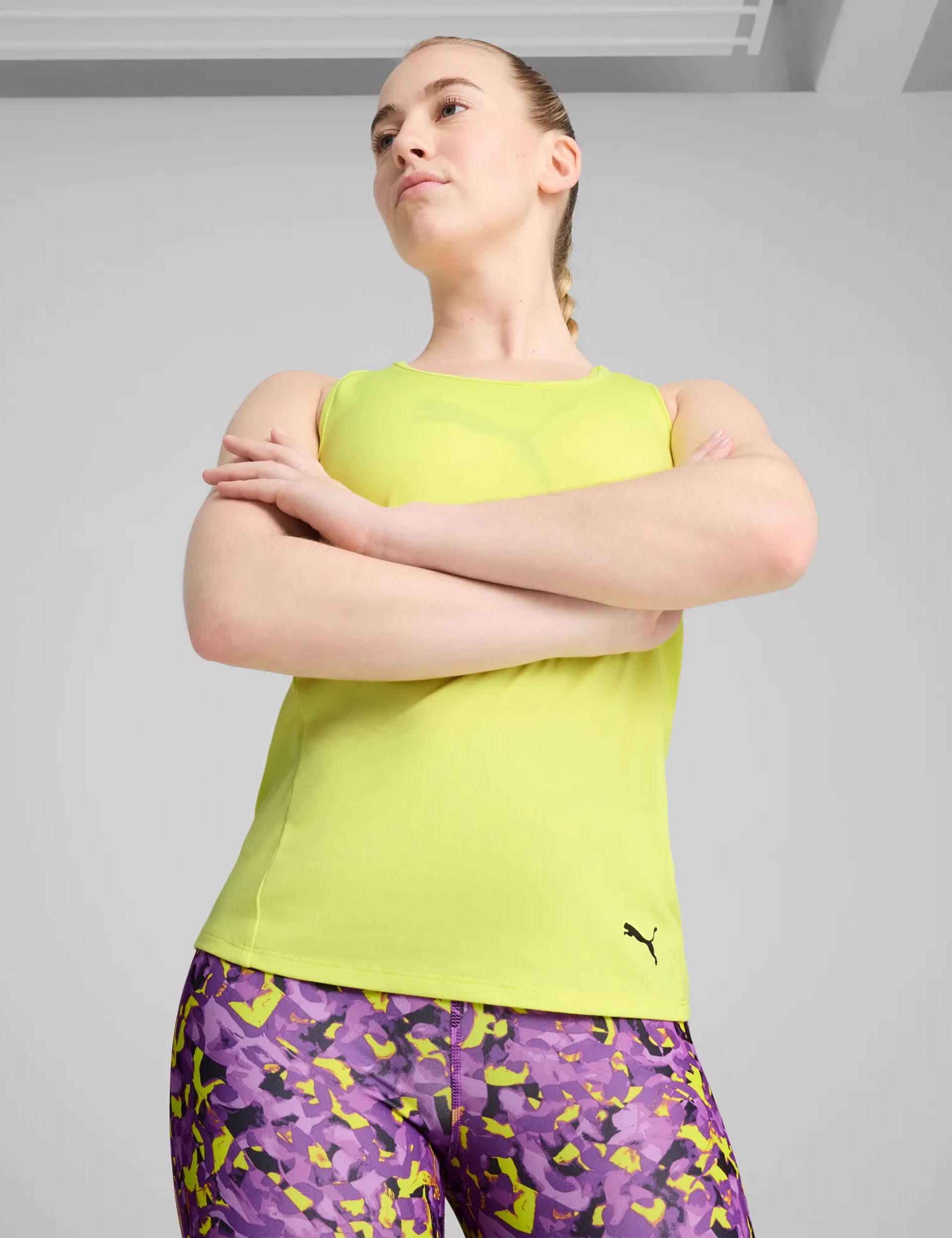 TAD Essentials Women's Racerback Tank Top - Lemon Sherbet Color | Soft Breathable Workout Shirt for Yoga, Gym & Summer Casual Wear