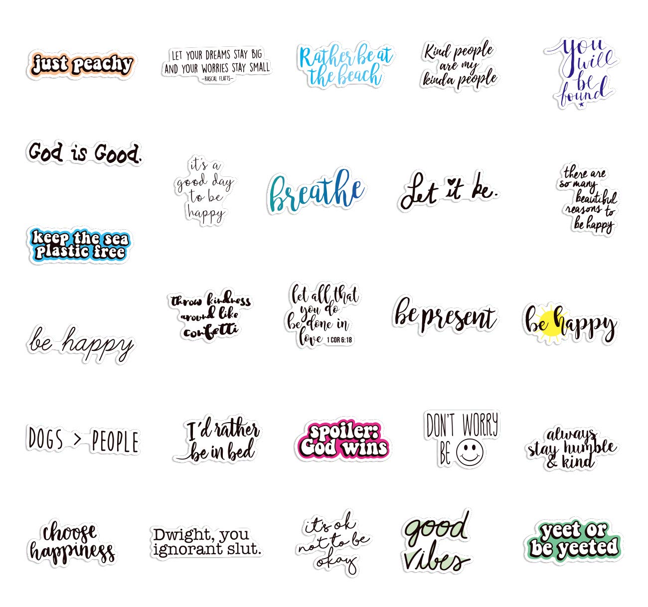 100pcs Motivational Stickers Pack - Inspirational Positive Affirmation Vinyl Decals for Water Bottles, Laptops, Notebooks | Waterproof Encouragement Stickers for Students, Teachers, Employees | Perfect for School, Office, Daily Motivation & Self-Care