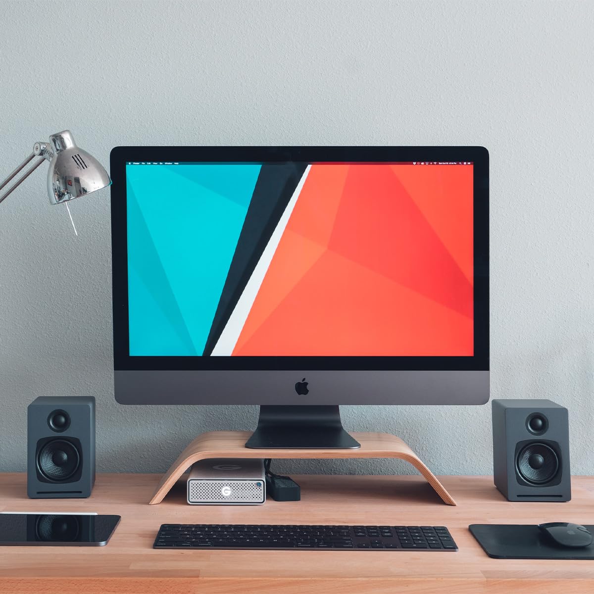 Audioengine A1 Bluetooth Computer Speakers - Wireless Desktop & Laptop PC Speakers with Subwoofer Output, Hi-Fi Sound for Music, Gaming & Home Theater (Pair, Grey) | Perfect for Office, Studio & Entertainment Setup