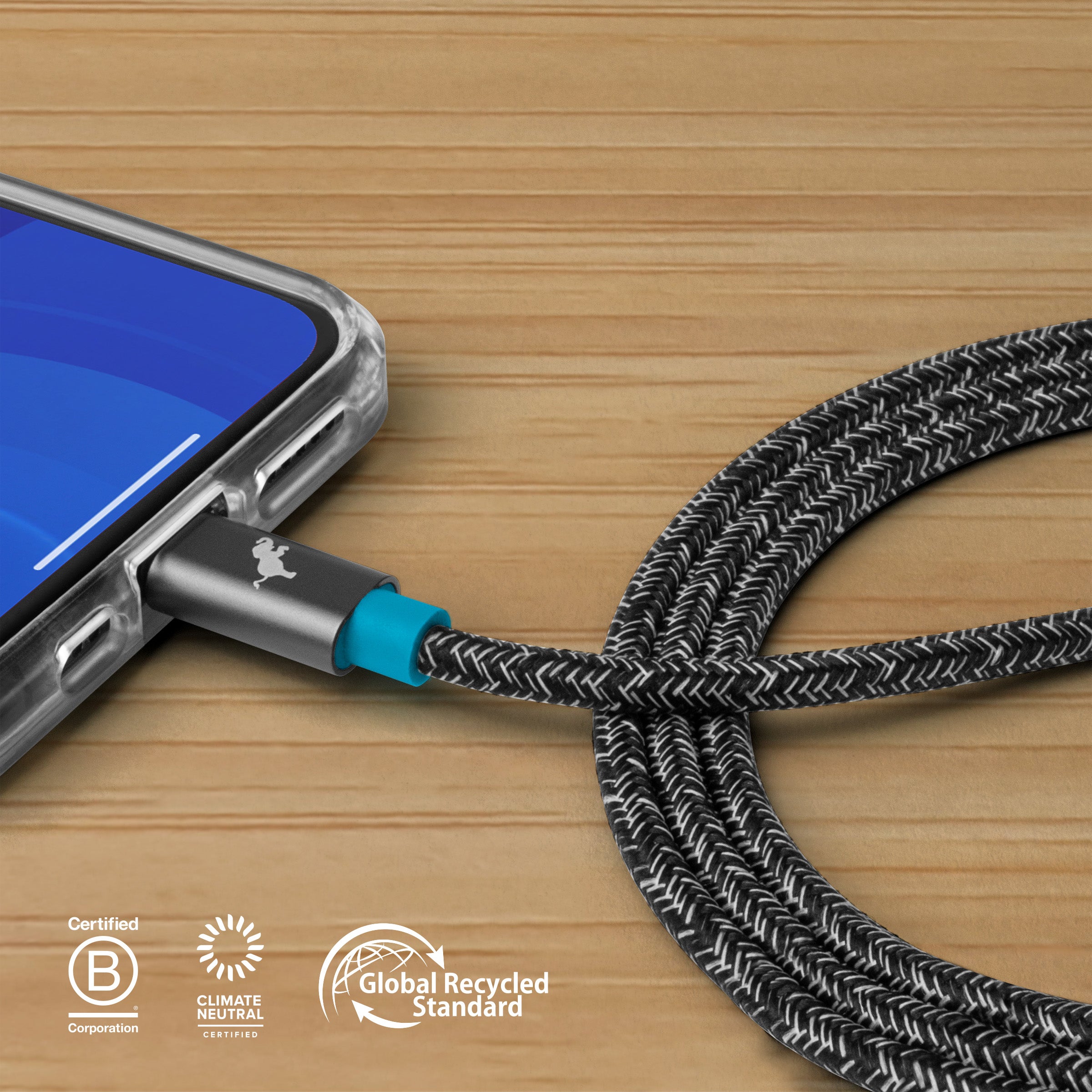 Premium PowerKnit USB C to Lightning Cable - Fast Charging & Durable Braided Nylon - Compatible with iPhone 14/13/12/11/X/8 & More - Perfect for Home, Office & Travel Charging