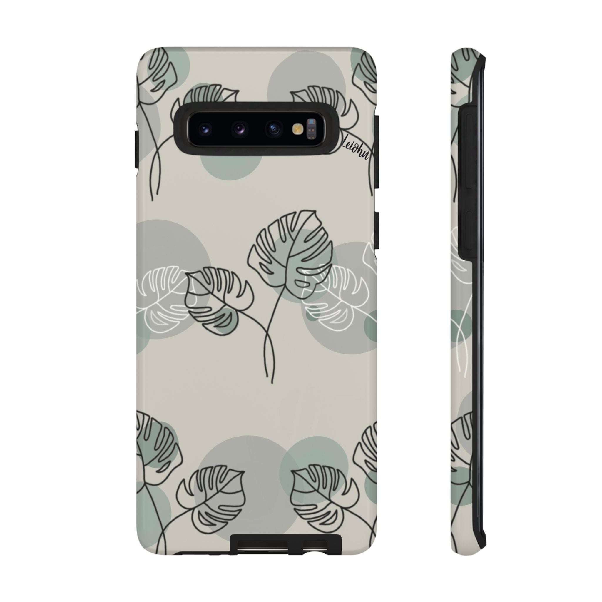 Vintage Monstera Leaf Samsung Galaxy Phone Case - Stylish Protective Cover for Samsung Galaxy S21/S20/Note 20 - Perfect for Nature Lovers & Boho Aesthetic