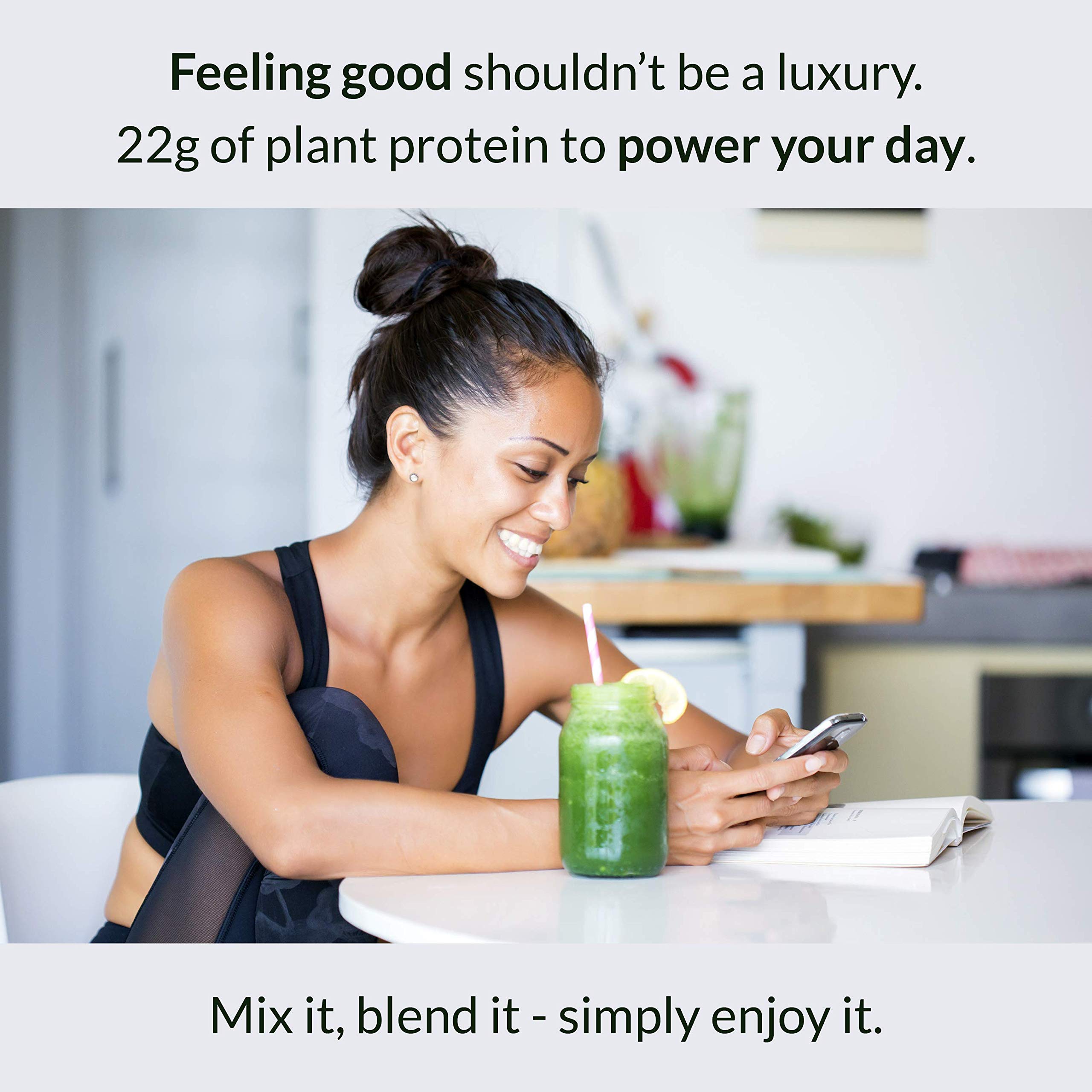 Alaya Naturals Organic Vegan Protein Powder - Plant Based Protein with Pea, Hemp & Spirulina - Non-GMO, USDA Certified, Vanilla Flavor - Perfect for Smoothies, Baking & Post-Workout Recovery