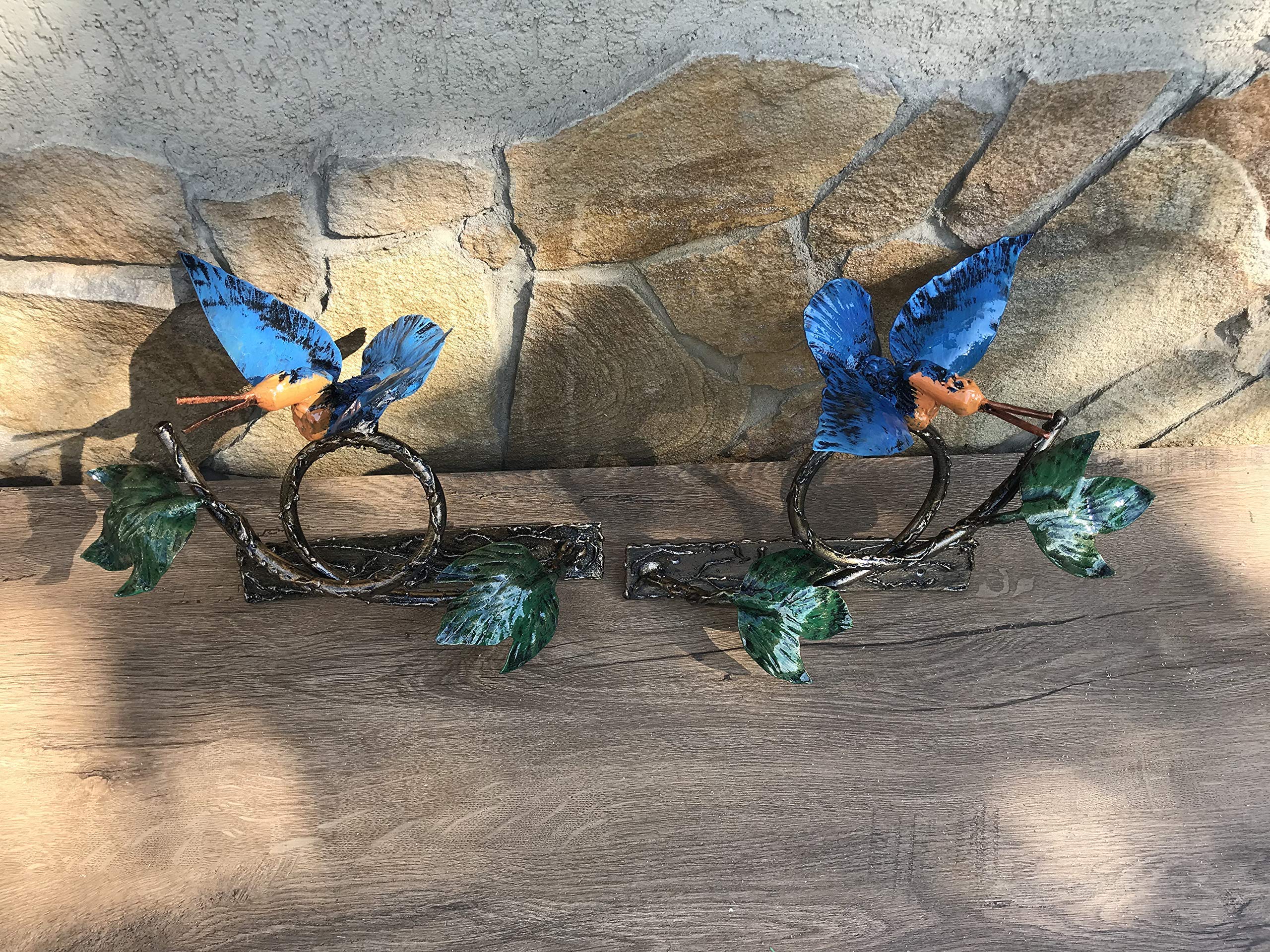 Elegant Metal Bird Curtain Tie Backs - Decorative Window Holdbacks for Home Decor, Unique Iron Gift for Her - Perfect for Living Room, Bedroom & Drapes