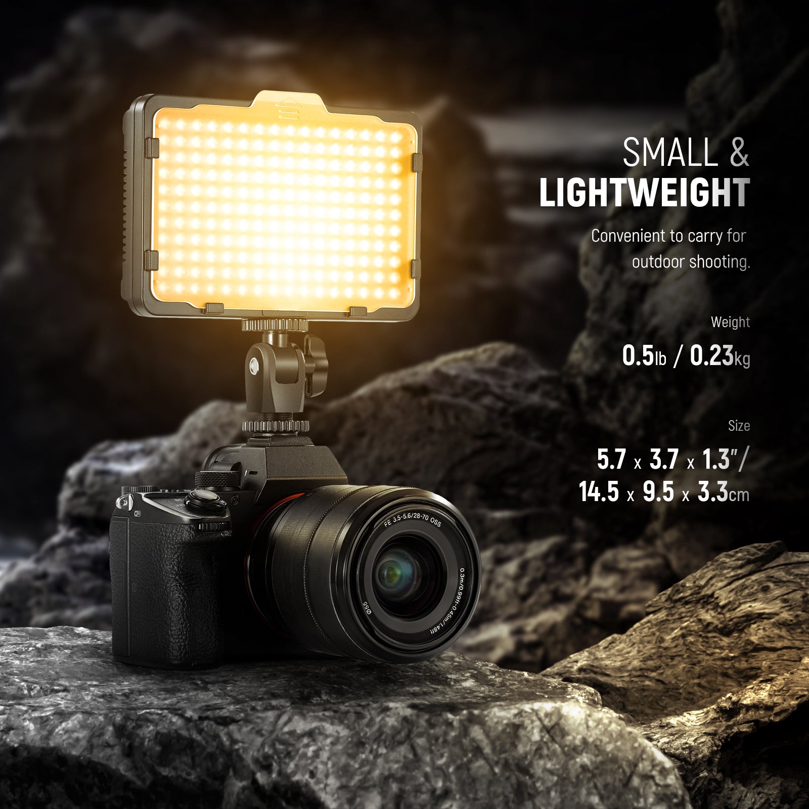 NEEWER Dimmable 176 LED Video Light Kit with Adjustable Brightness for Photography, Videography, and Studio Lighting