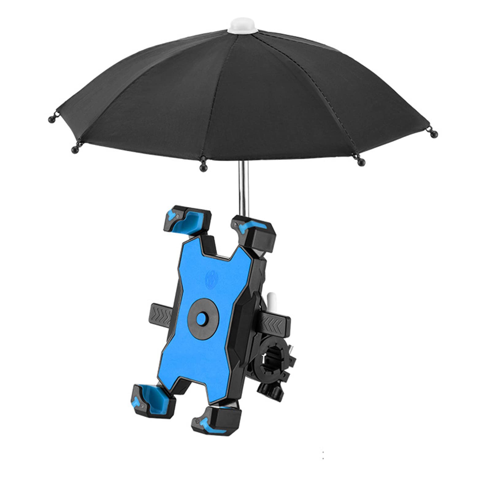 Adjustable Bicycle Phone Mount with Sun Shade - Universal Bike Phone Holder & Umbrella Sun Visor for Cycling, Outdoor Sports, and Commuting