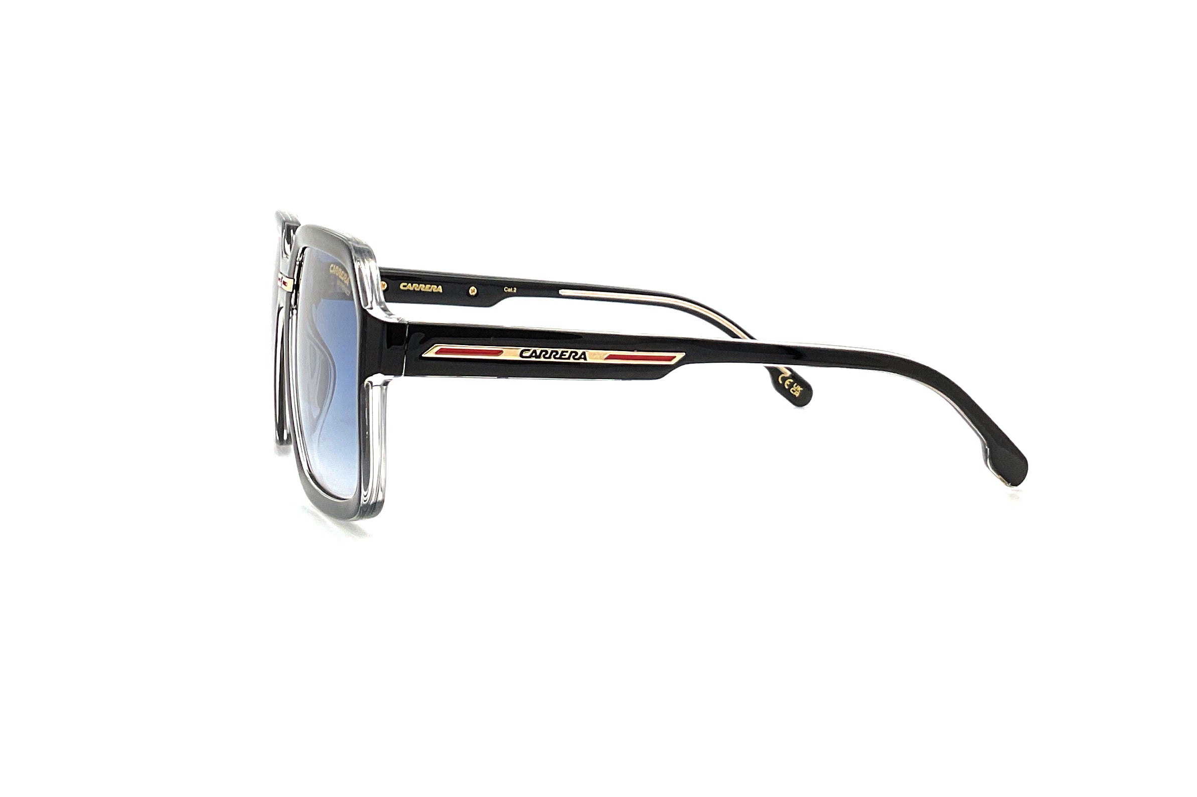 Carrera Victory C 08/S Sunglasses - Black Crystal Frame for Men & Women - UV Protection, Stylish & Lightweight - Perfect for Driving, Outdoor Sports & Fashion