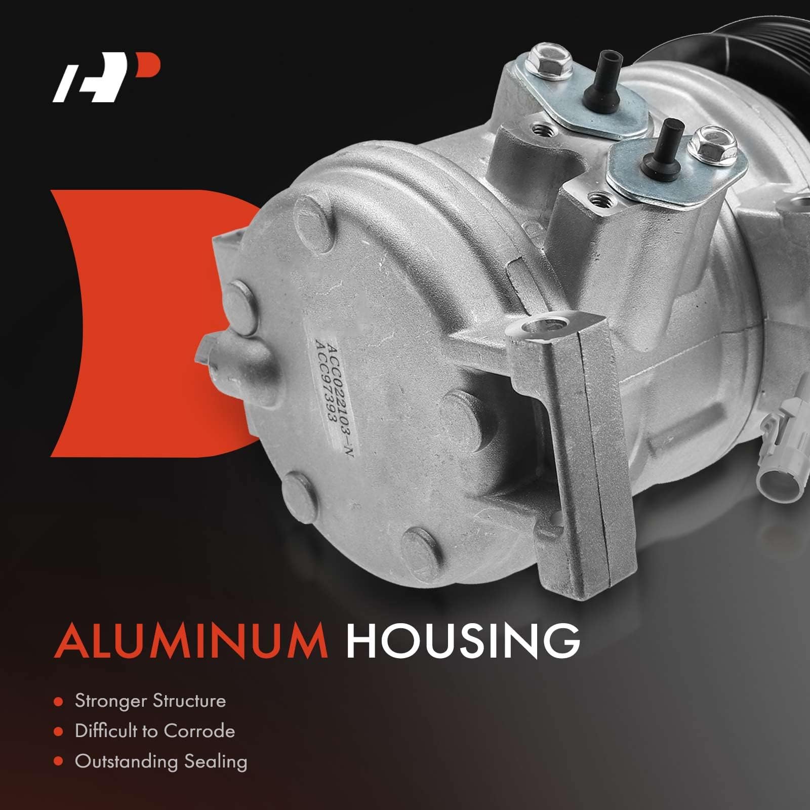 Premium AC Compressor with Clutch for 2007-2010 Scion tC 2.4L Coupe - High Performance Auto Air Conditioning Replacement Part - Perfect for Summer Cooling & Road Trips