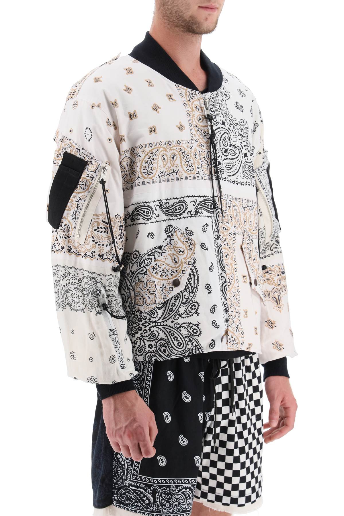 Children of the Discordance Bandana Print Bomber Jacket - Stylish Streetwear for Urban Fashion & Casual Outfits