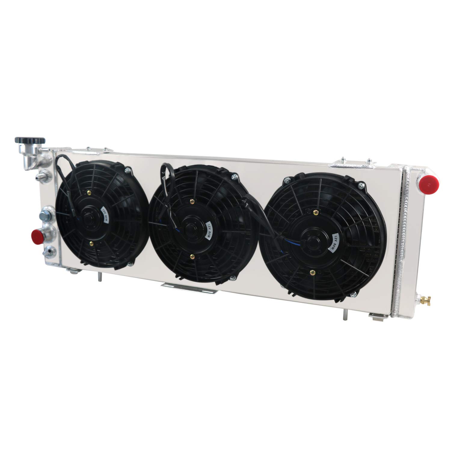 ALLOYWORKS CU1193 Full Aluminum Radiator for 1991-2001 Jeep Cherokee XJ & Comanche - Fits 2.5L L4 & 4.0L L6 Engines - 3 Row Heavy Duty Cooling with 9