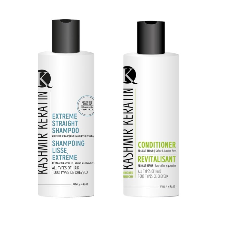 Best Hair Care Kit for Damaged Hair - Extreme Repair Shampoo & Deep Moisturizing Conditioner Set (16oz Each) | Salon-Quality Treatment for Dry, Frizzy & Color-Treated Hair at Home