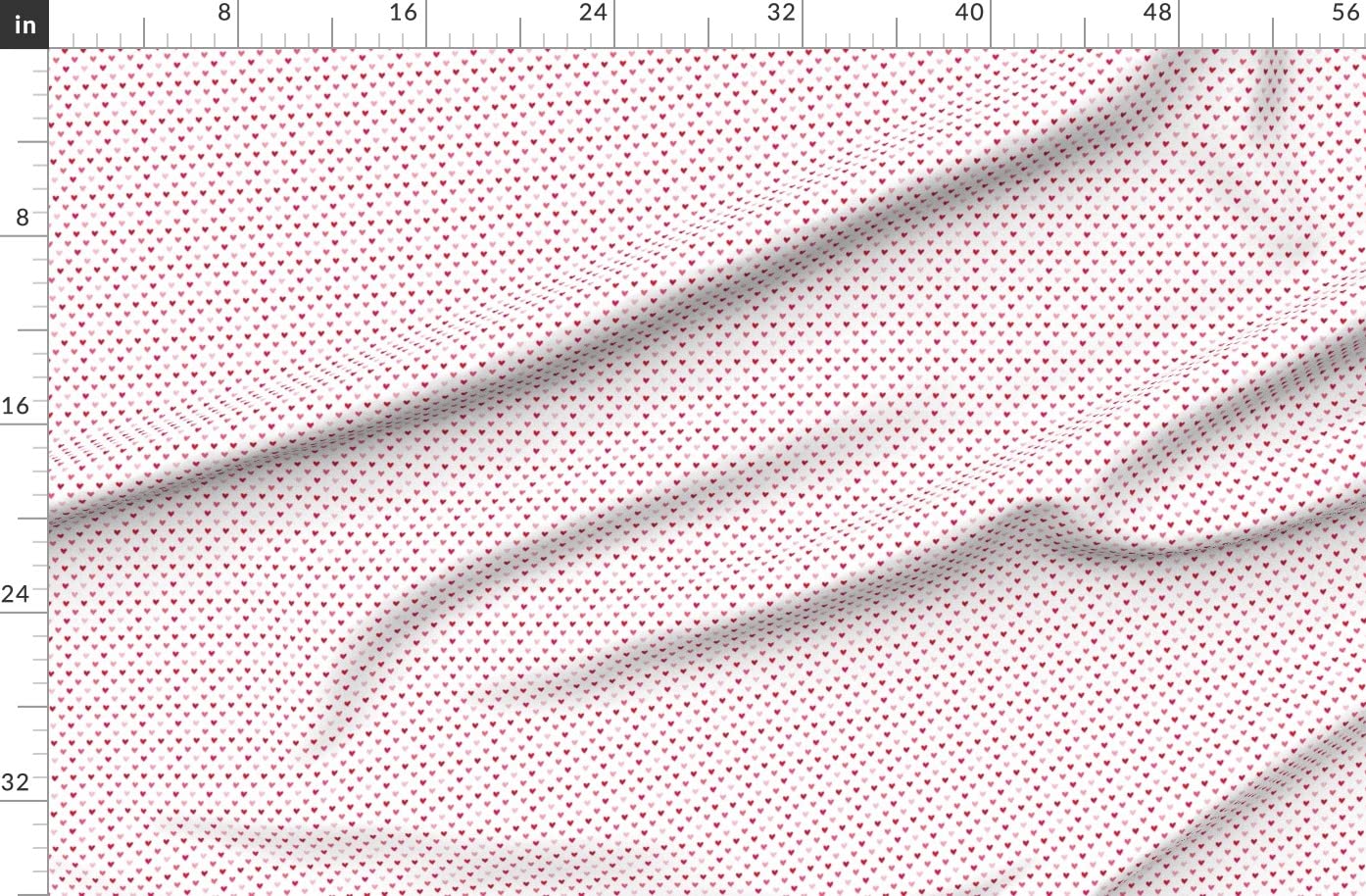 Love Hearts Red Pink Printed Fleece Fabric by The Yard - Soft Cozy Material for Sewing Blankets, Loungewear & No-Sew DIY Projects - Perfect for Baby Blankets, Pajamas & Home Decor