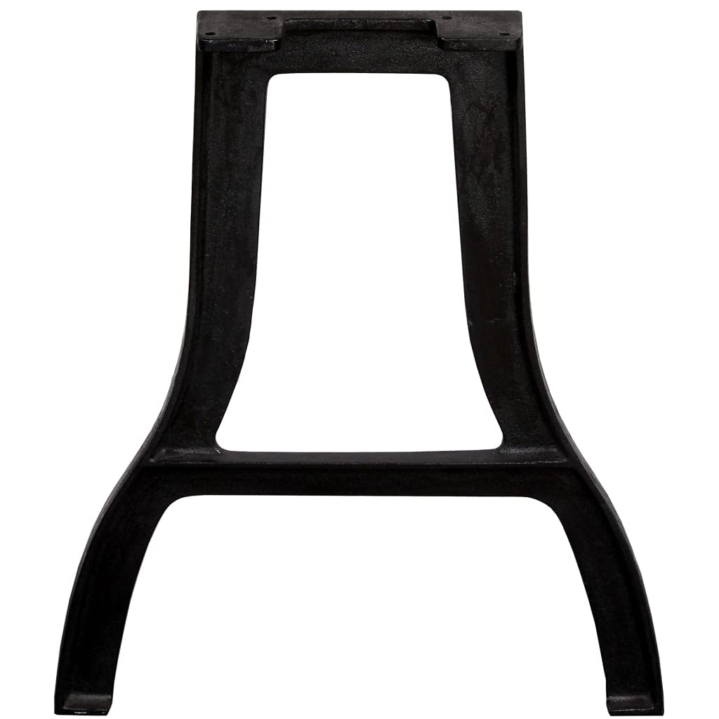 vidaXL 2-Pack A-Frame Dining Table Legs - Heavy Duty Cast Iron Table Legs for Side Tables, End Tables, Desks & Console Furniture - Perfect for Home Office, Restaurant & Dining Room Decor