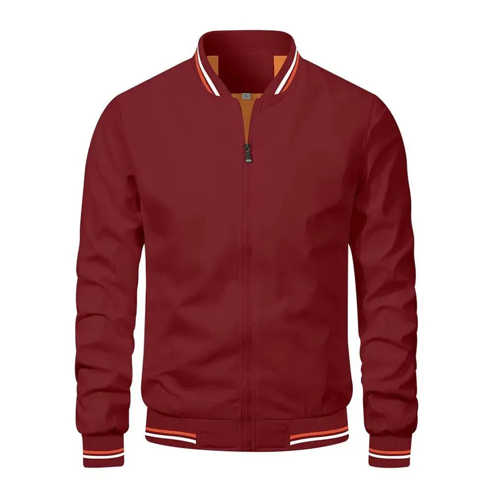 Men's Casual Bomber Harrington Jacket - Lightweight & Stylish Outerwear for Everyday Wear, Travel & Outdoor Activities