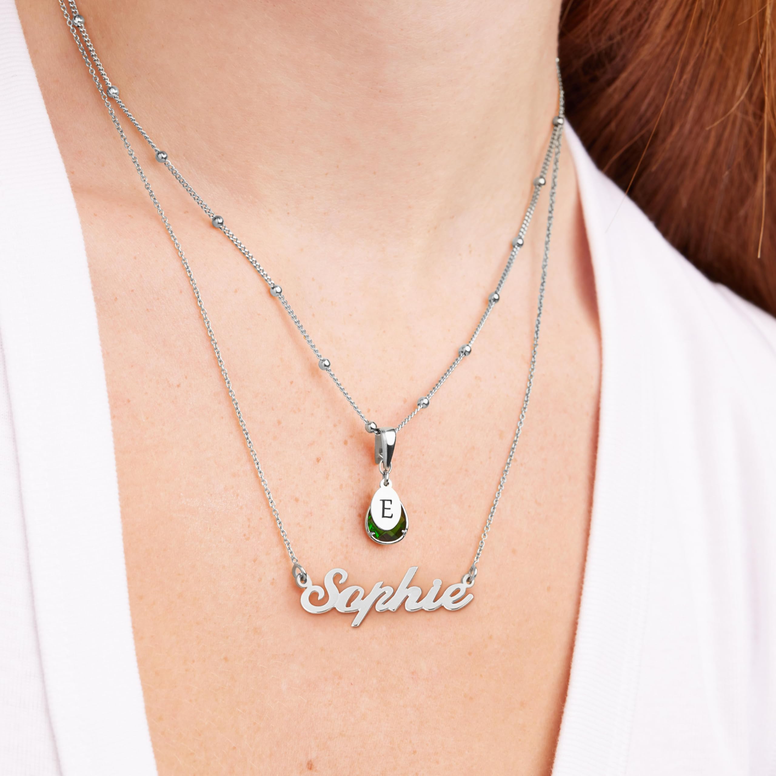 Custom Name Necklace for Women - Personalized Nameplate Pendant Jewelry - Elegant Dainty Gift for Her, Mom, Wife - Perfect for Mother's Day, Christmas, Birthday, Anniversary - Everyday Wear & Special Occasions