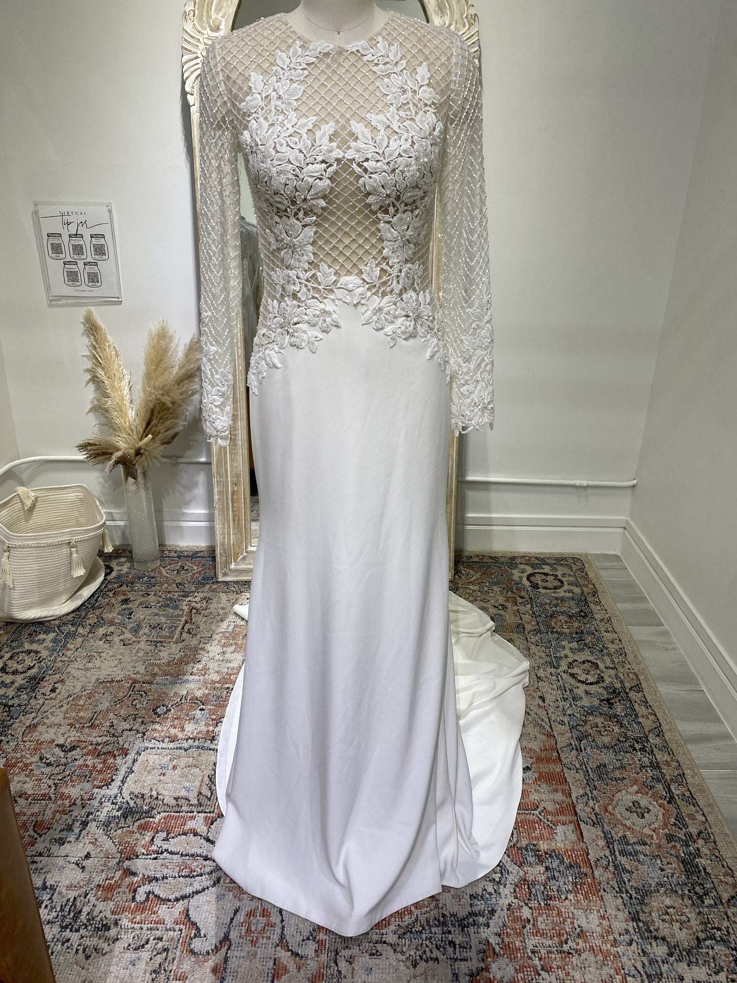 Justin Alexander Turin 99072 Wedding Gown - Elegant Lace Bridal Dress for Church Ceremony & Formal Events
