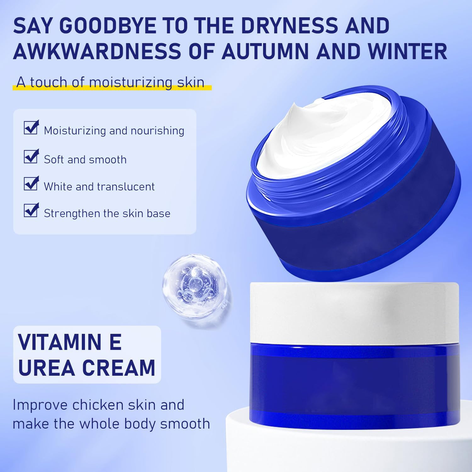 Spot Lightening Urea Cream with Vitamin E - Anti-Aging Wrinkle Reducer, Dark Spot Corrector & Skin Brightener for Face - Hydrating & Nourishing Skincare Treatment (2 Pack) - Perfect for Night Routine & Hyperpigmentation Care