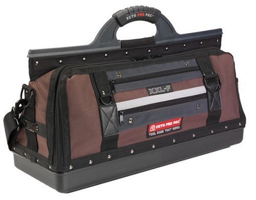 Veto Pro Pac XXL-F Heavy Duty Tool Bag for Electricians & Contractors - Durable, Spacious & Organized Worksite Storage Solution