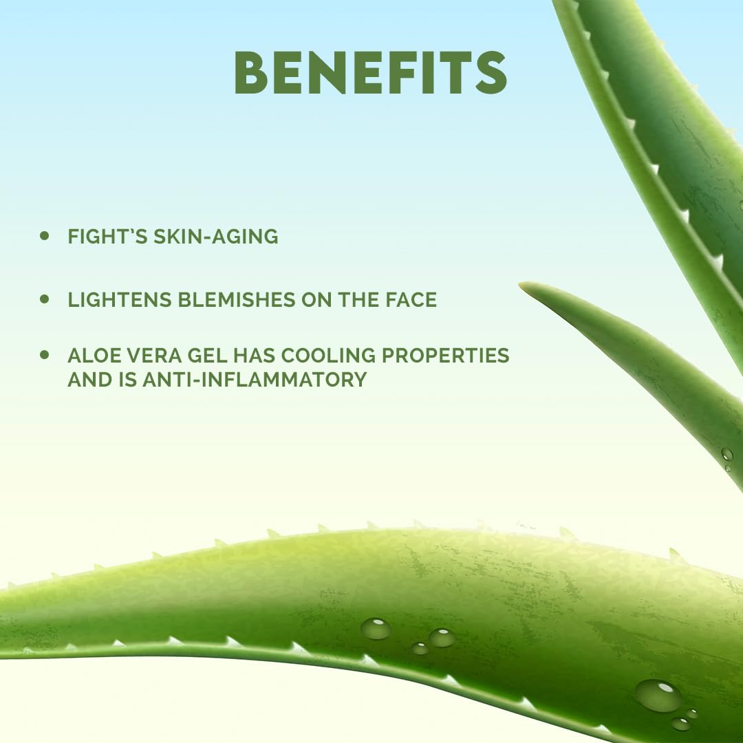 Jovees Herbal Aloe Vera Moisturizing Lotion with Sandalwood & Peach Extract - Hydrates, Nourishes & Heals Skin - Alcohol & Paraben Free - 200ml - Perfect for Oily & Sensitive Skin - Ideal for Daily Moisturizing & Post-Sun Care