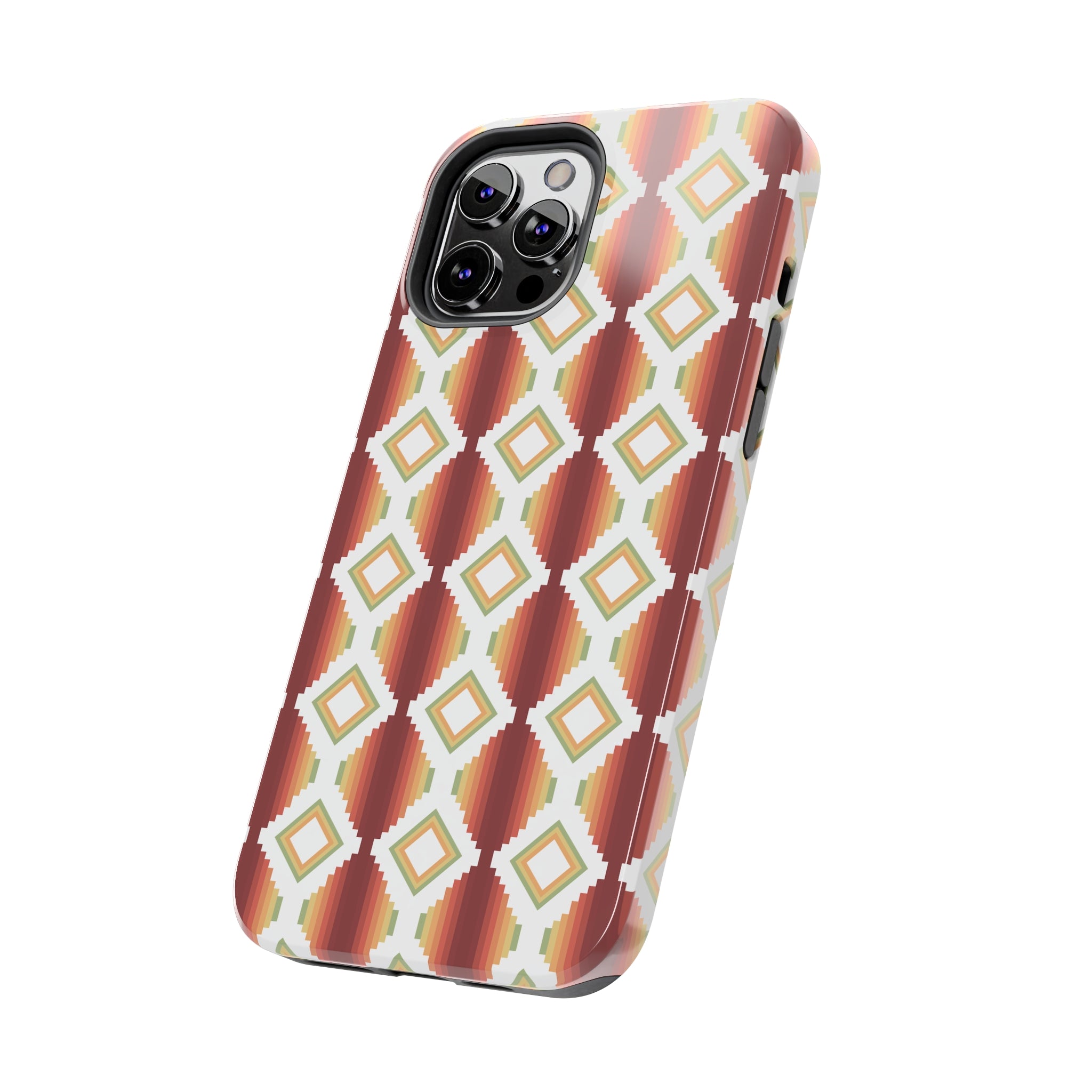 Durable Southwestern Rio Boho Hard Phone Case for iPhone & Samsung - Stylish Protection for Travel & Outdoor Adventures