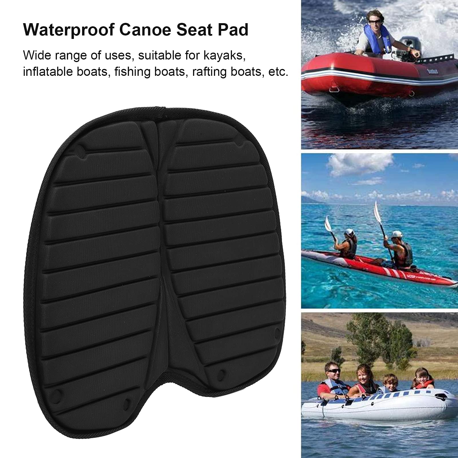 **Premium EVA Kayak Seat Cushion - Waterproof & Comfortable Canoeing Seat Pad for Kayak, Canoe, Fishing Boat | Ideal for Long Trips, Fishing & Outdoor Adventures**