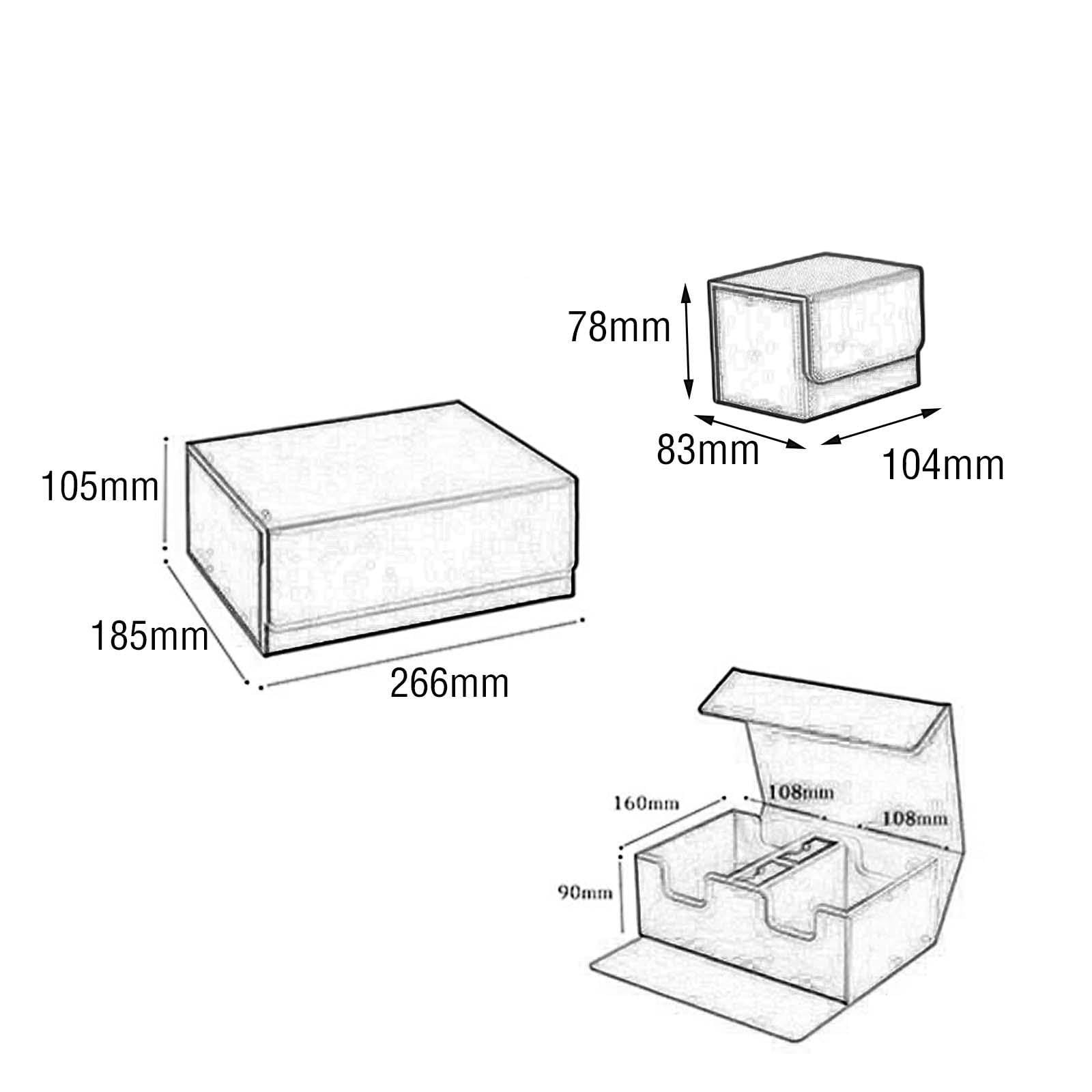 Kokiya Trading Card Storage Box Organizer - Premium Collectible Card Protector for MTG, Pokemon & Sports Cards | Perfect for Card Game Tournaments & Home Collection Display