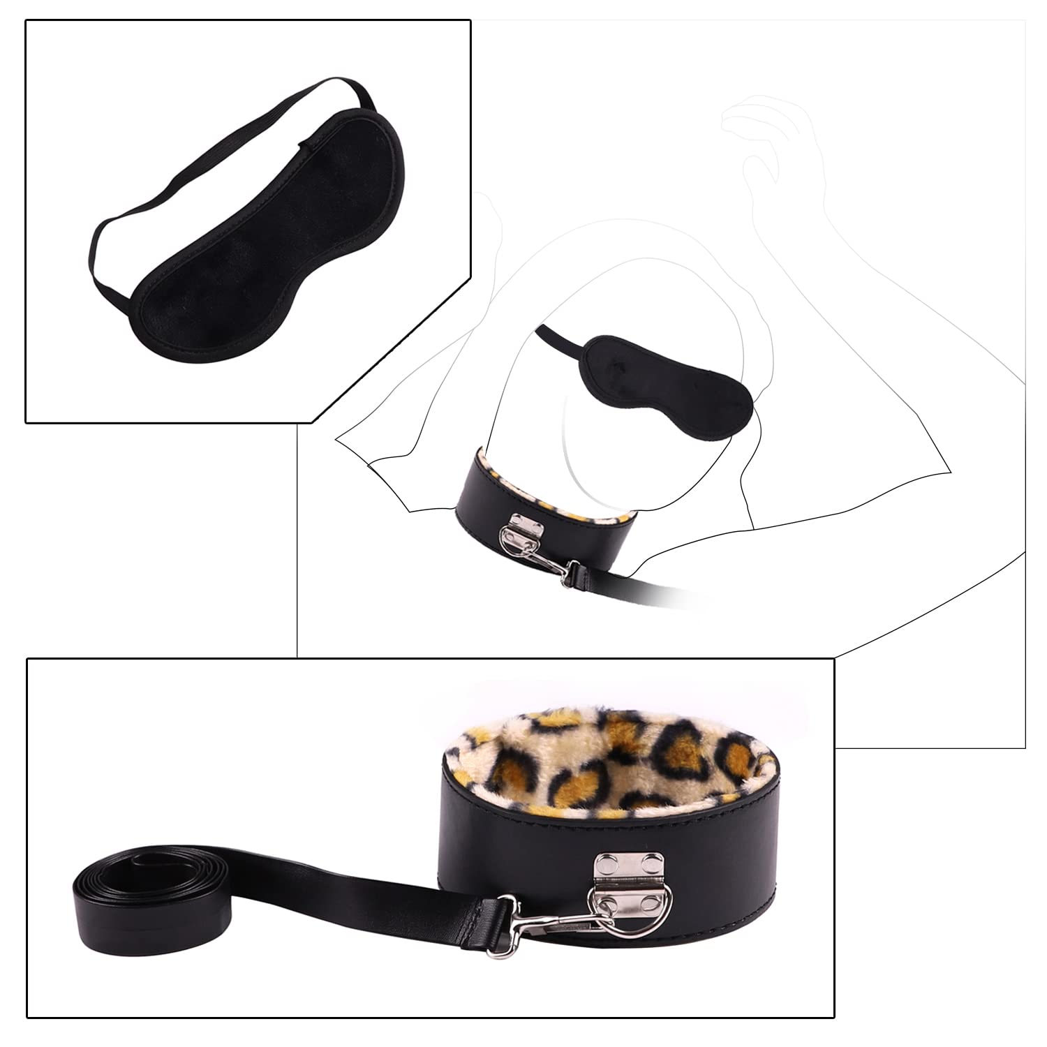 30pcs BDSM Bondage Kit for Couples - Adult Restraint Set with Sex Toys & Accessories for Kinky Pleasure - Perfect for Spicing Up Your Bedroom & Role Play Scenes
