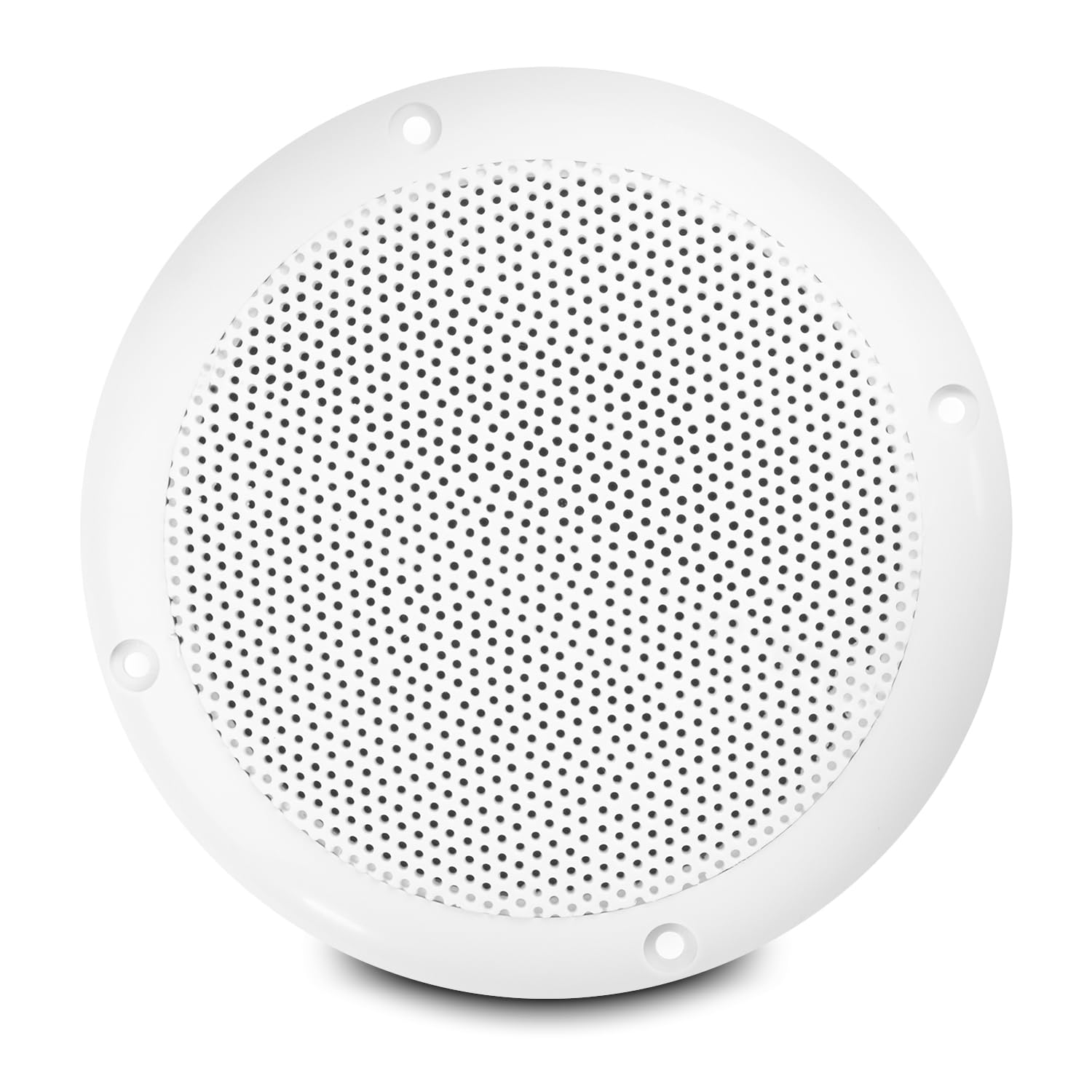 VONYX 6x6.5 Inch White Waterproof Ceiling Speakers - IP44 Rated Outdoor Garden Bathroom Marine Audio System - 2-Way Passive 300W Home Installation Sound Kit for Patio, Poolside, and Indoor Entertainment