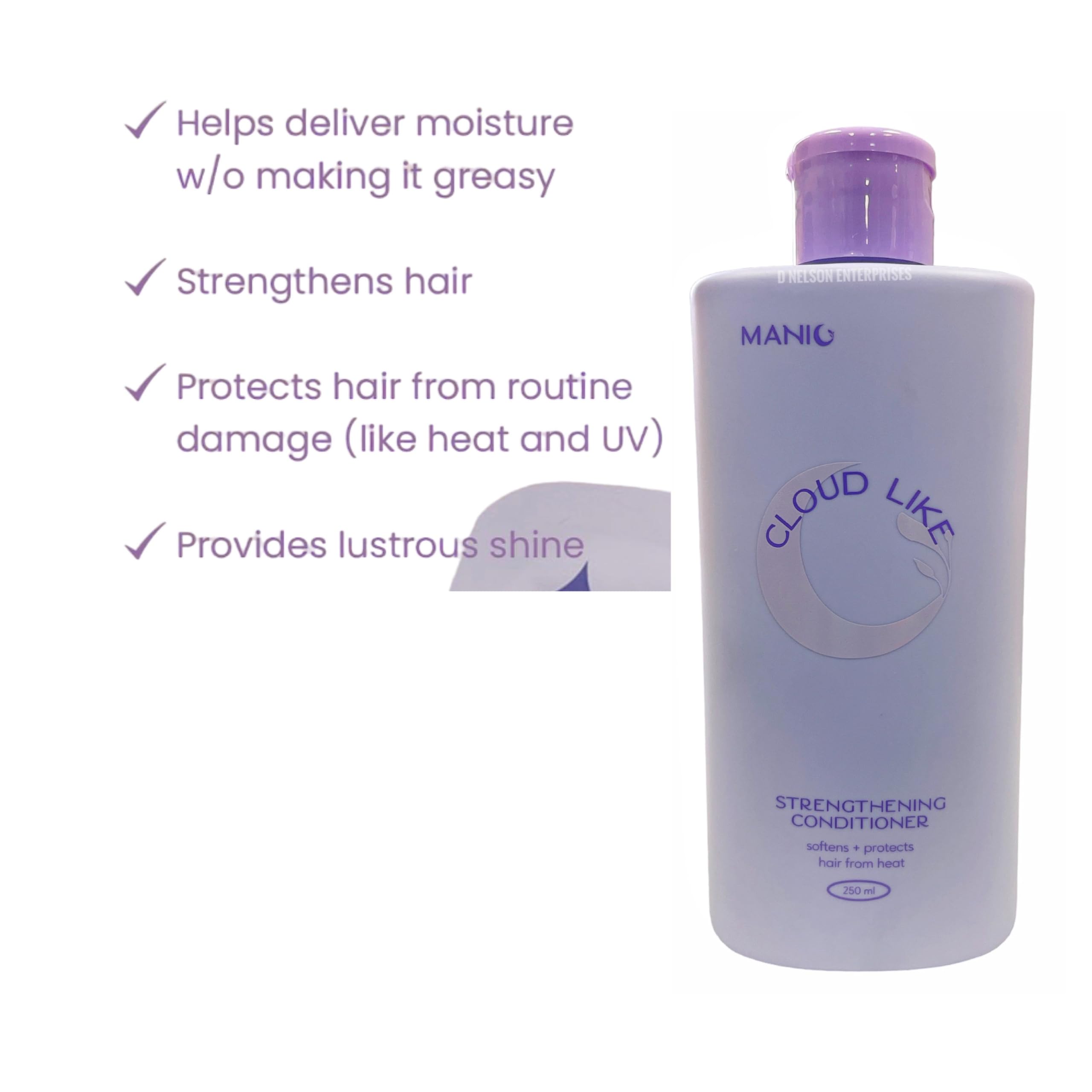 Manic Beauty Shampoo & Conditioner Set with Cosmic Love Hair Mist - 3 Pack (2.82 Fl Oz Each) | Sulfate-Free Hair Care for Color-Treated & Damaged Hair | Perfect for Travel, Gym & Daily Styling