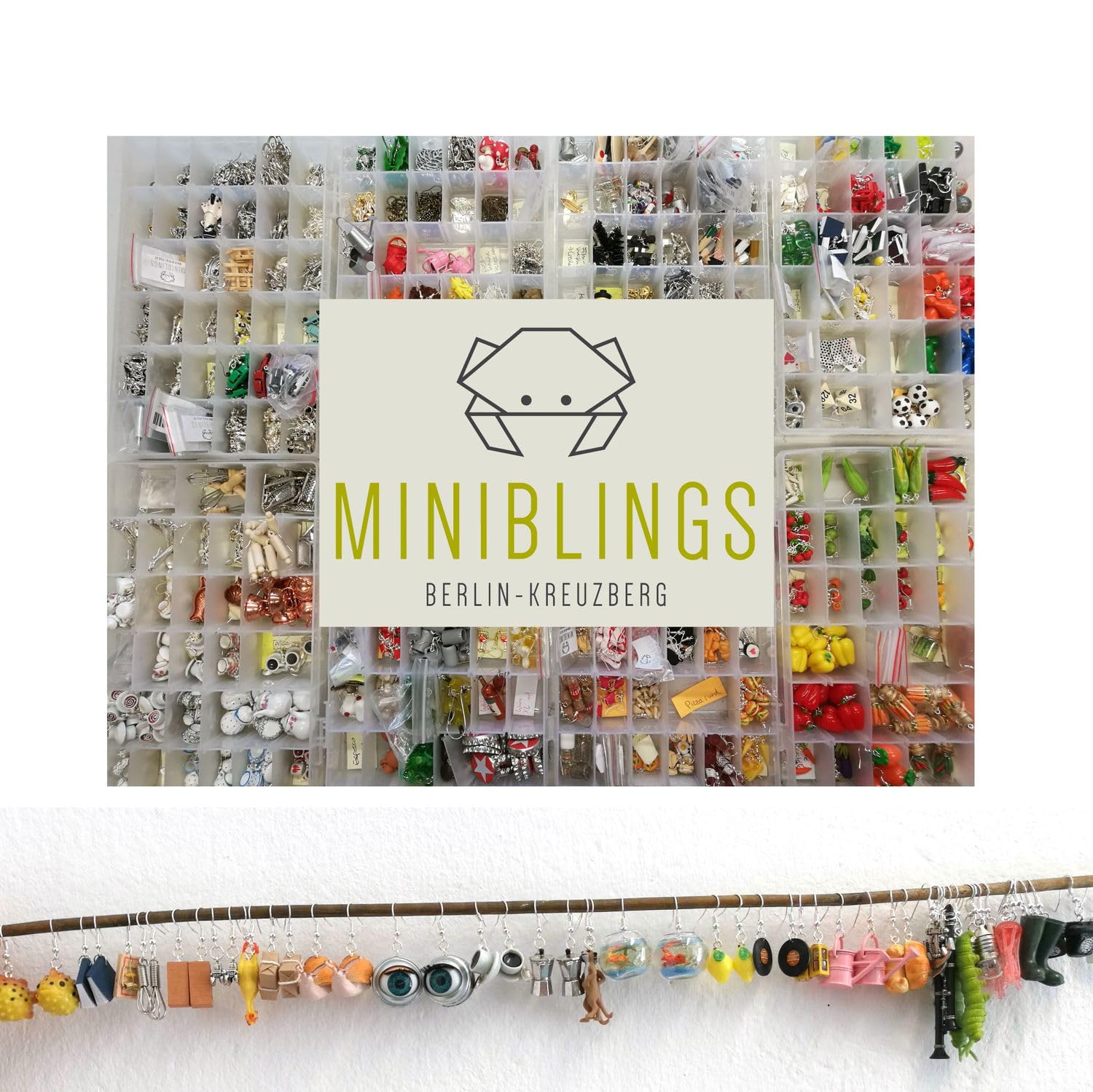 Miniblings Banana Charm Pendant for Bags & Keys