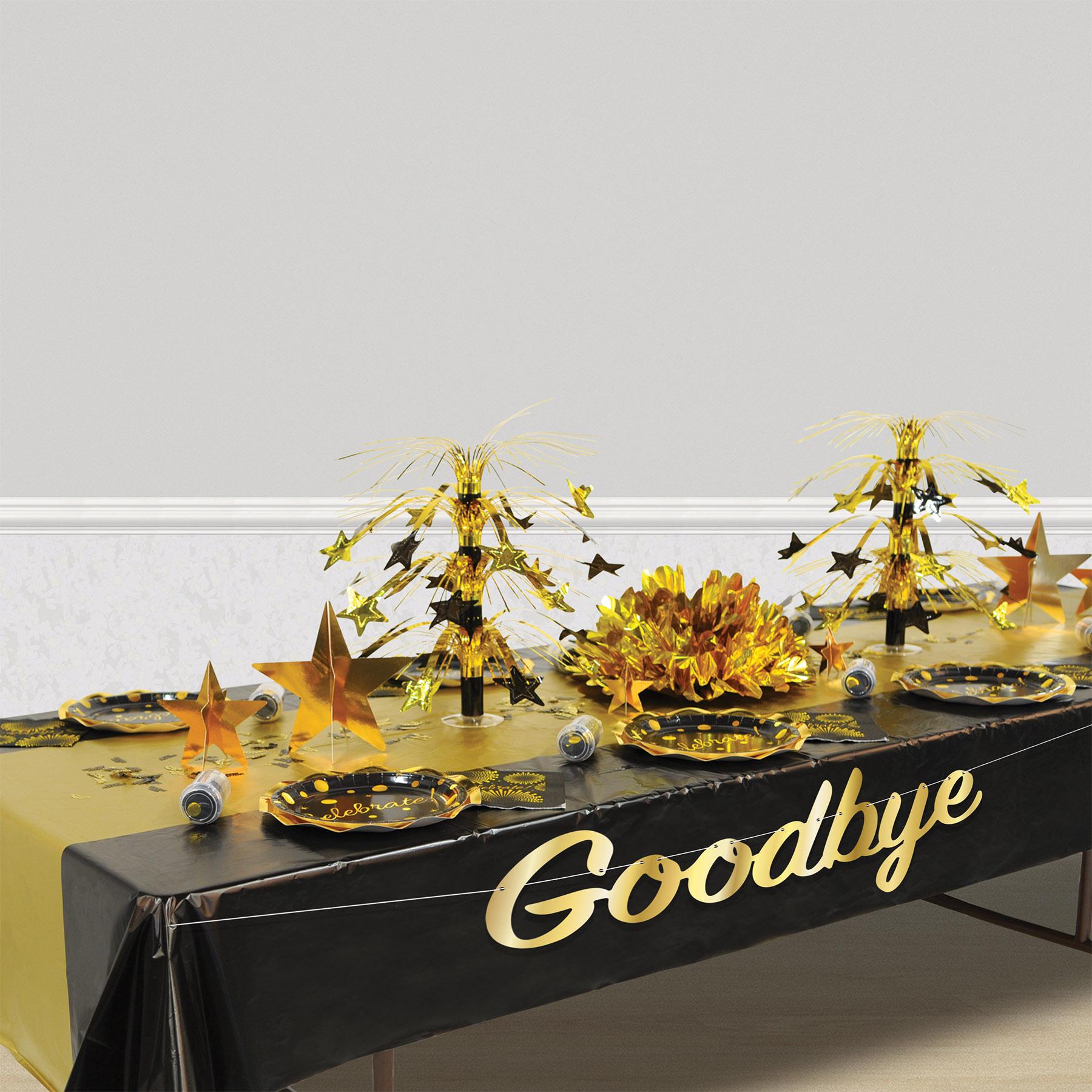 12 Pack Beistle Foil Goodbye Party Streamers - Colorful Metallic Decorations for Farewell Parties, Graduations & Celebrations