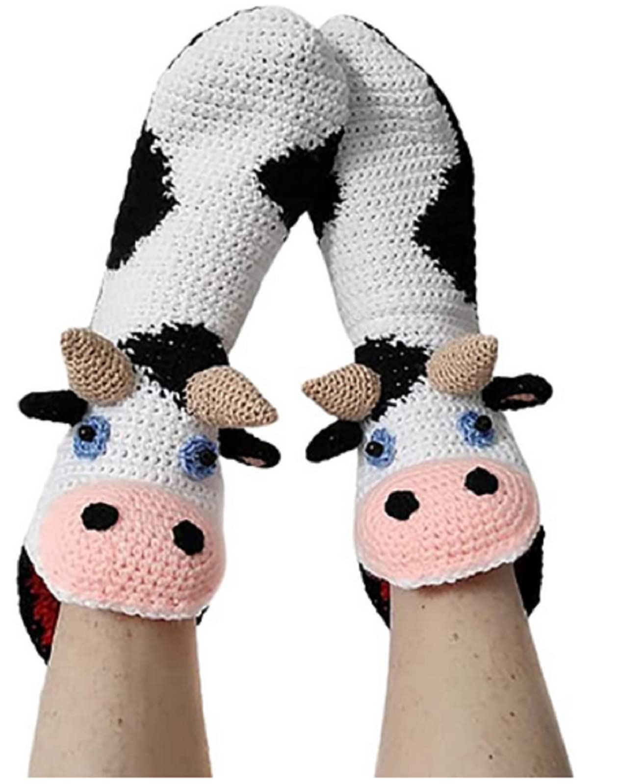 Funny Animal Crocodile Knit Socks for Women & Men - Warm Christmas Novelty Floor Socks (One Size, Green) - Perfect for Holiday Gifts, Cosplay & Home Lounge Wear