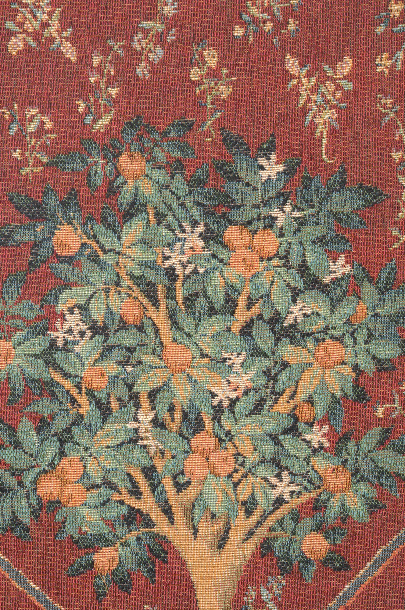 Charlotte Home Furnishings Orange Tree II French Tapestry Table Runner - 70x14 Inch Cotton Dining Table Decor for Wedding, Party & Home Decor - Elegant Dresser & Buffet Table Cover for Formal Dining Rooms