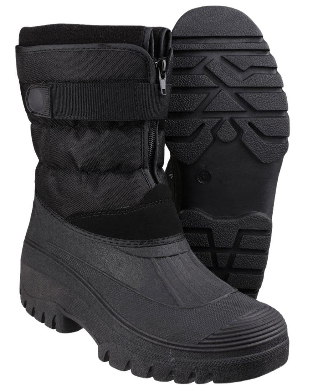 Cotswold Men's Chase Waterproof Winter Boots with Zipper - Warm & Comfortable for Snow, Hiking & Outdoor Activities