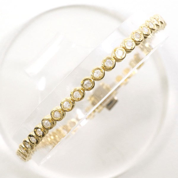 18K Yellow Gold Diamond Bracelet for Women - Elegant & Luxurious Tennis Bracelet - Perfect for Weddings, Anniversaries & Special Occasions