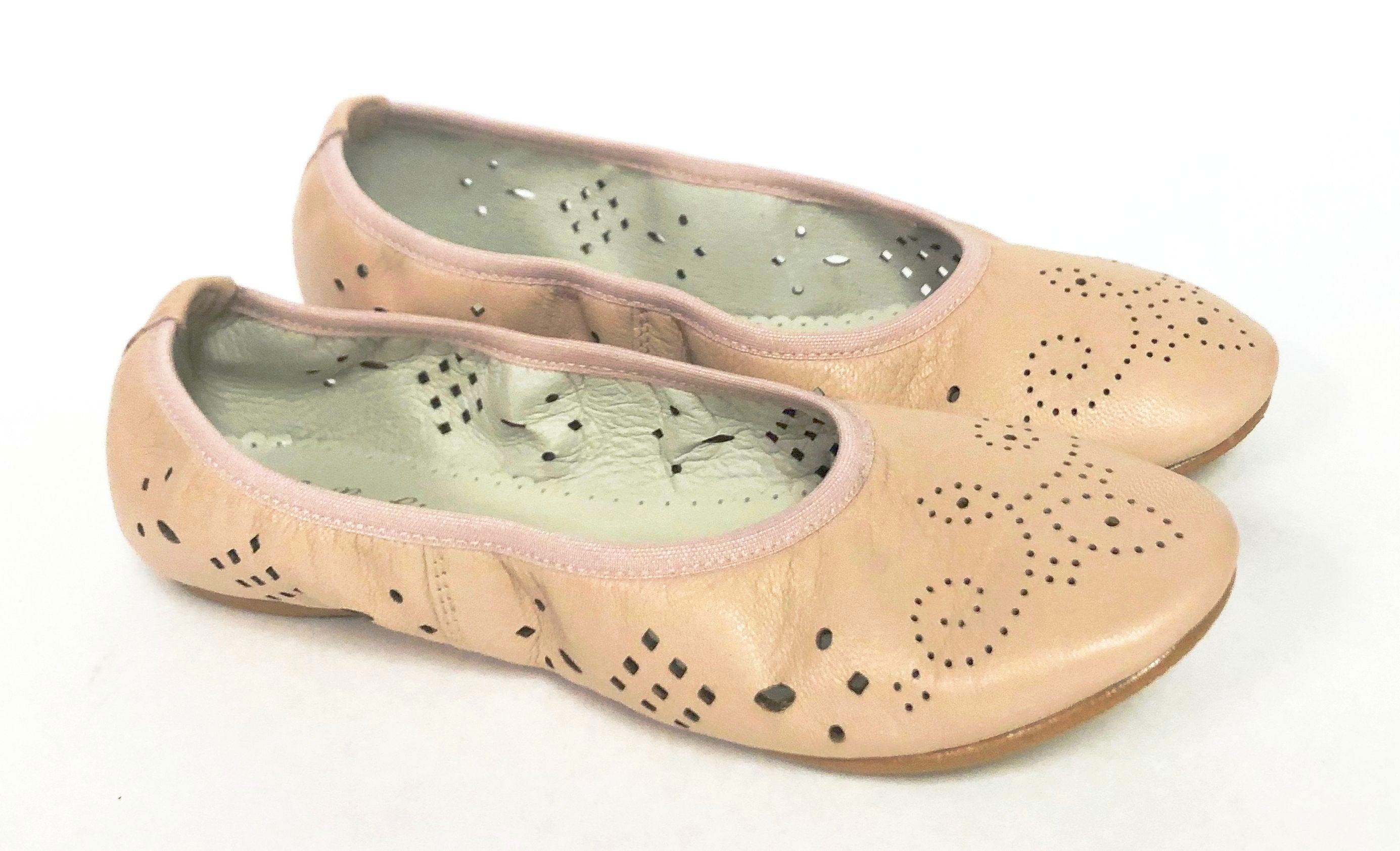 Belle Chiara Women's Nude Floral Cutout Ballet Flats - Comfortable & Stylish Shoes for Work, Casual Outfits & Special Occasions