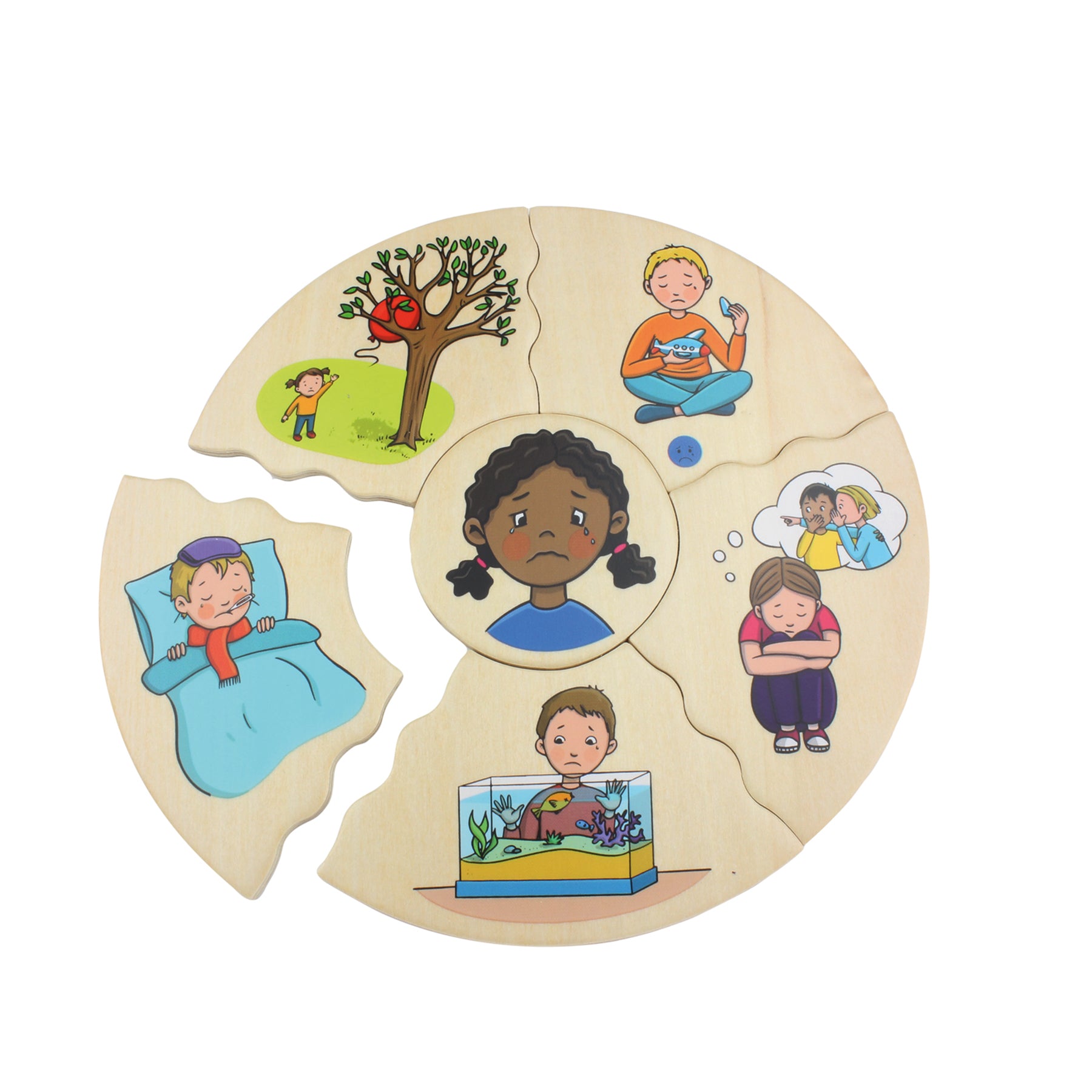 Beleduc Humanico Emotions Puzzles - Social Emotional Learning Game for Kids - Enhance Emotional Intelligence & Social Skills at Home or School