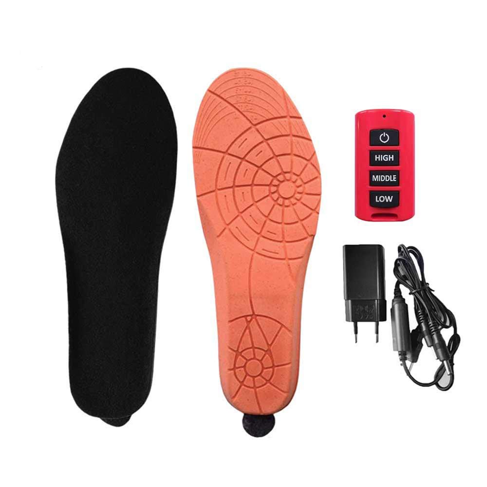 Rechargeable Heated Insoles for Men & Women - Winter Thermal Foot Warmers with USB Charging for Outdoor Camping, Hiking & Cold Weather Activities
