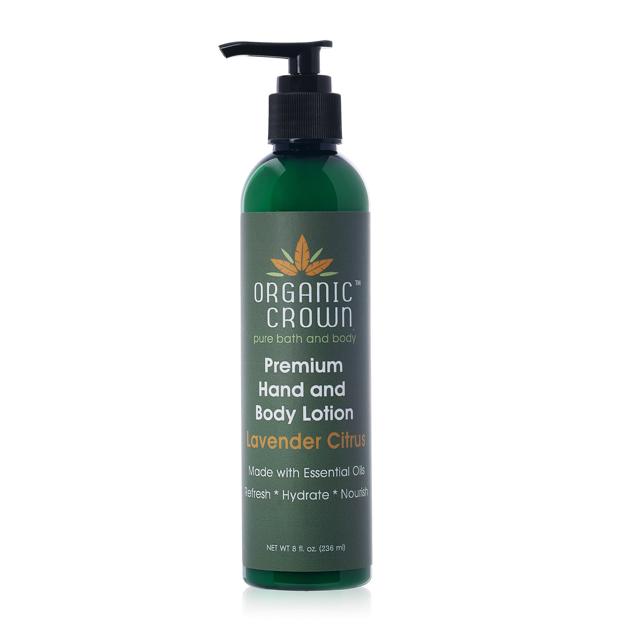 Lavender Citrus Hand and Body Lotion 8 oz - Moisturizing & Soothing Dry Skin - Perfect for Daily Use at Home, Office & Travel