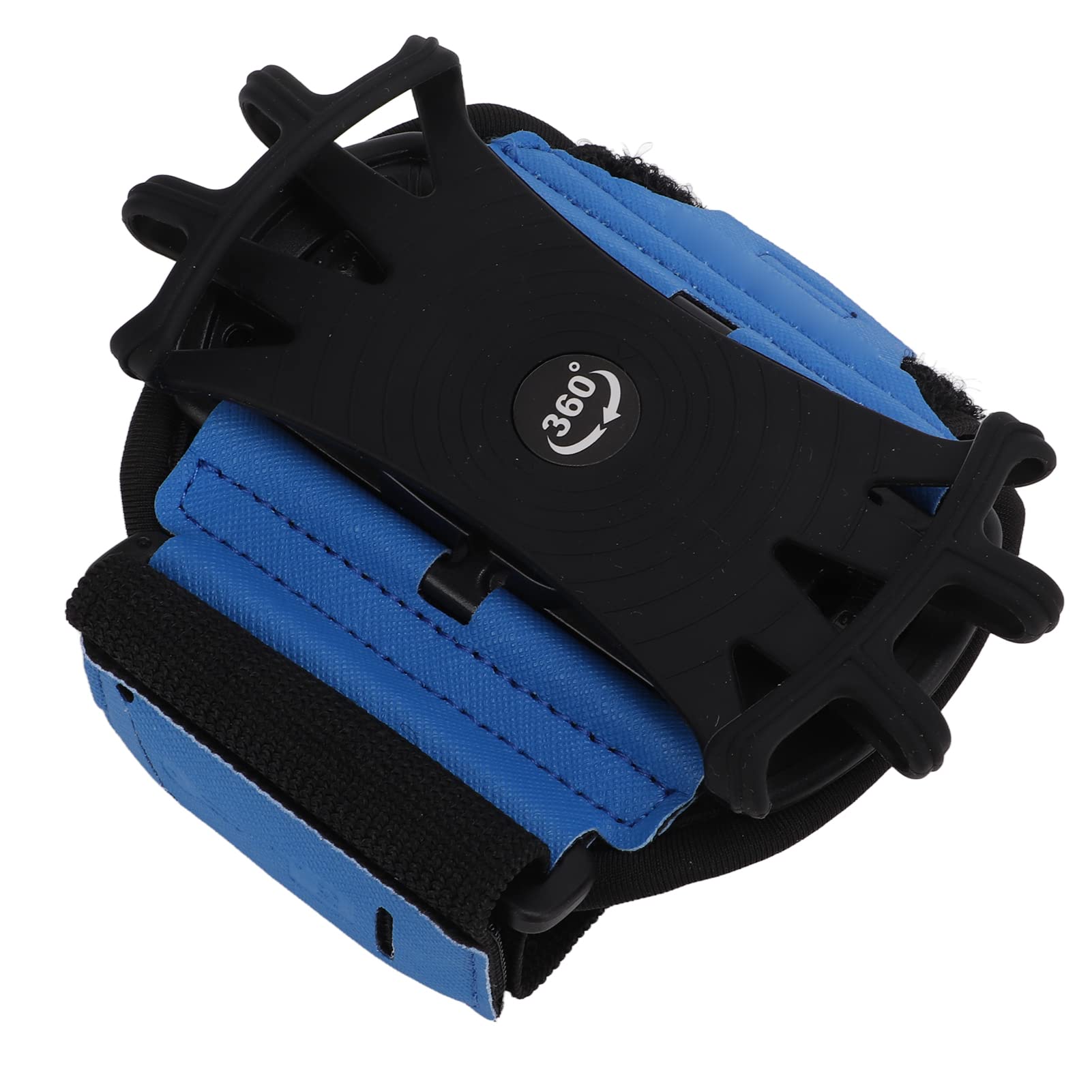 FECAMOS Adjustable Stretchable Phone Holder Armband for Running, Gym & Sports - High Elasticity Wristband Case for iPhone & Android (Blue) - Perfect for Jogging, Workouts & Outdoor Activities