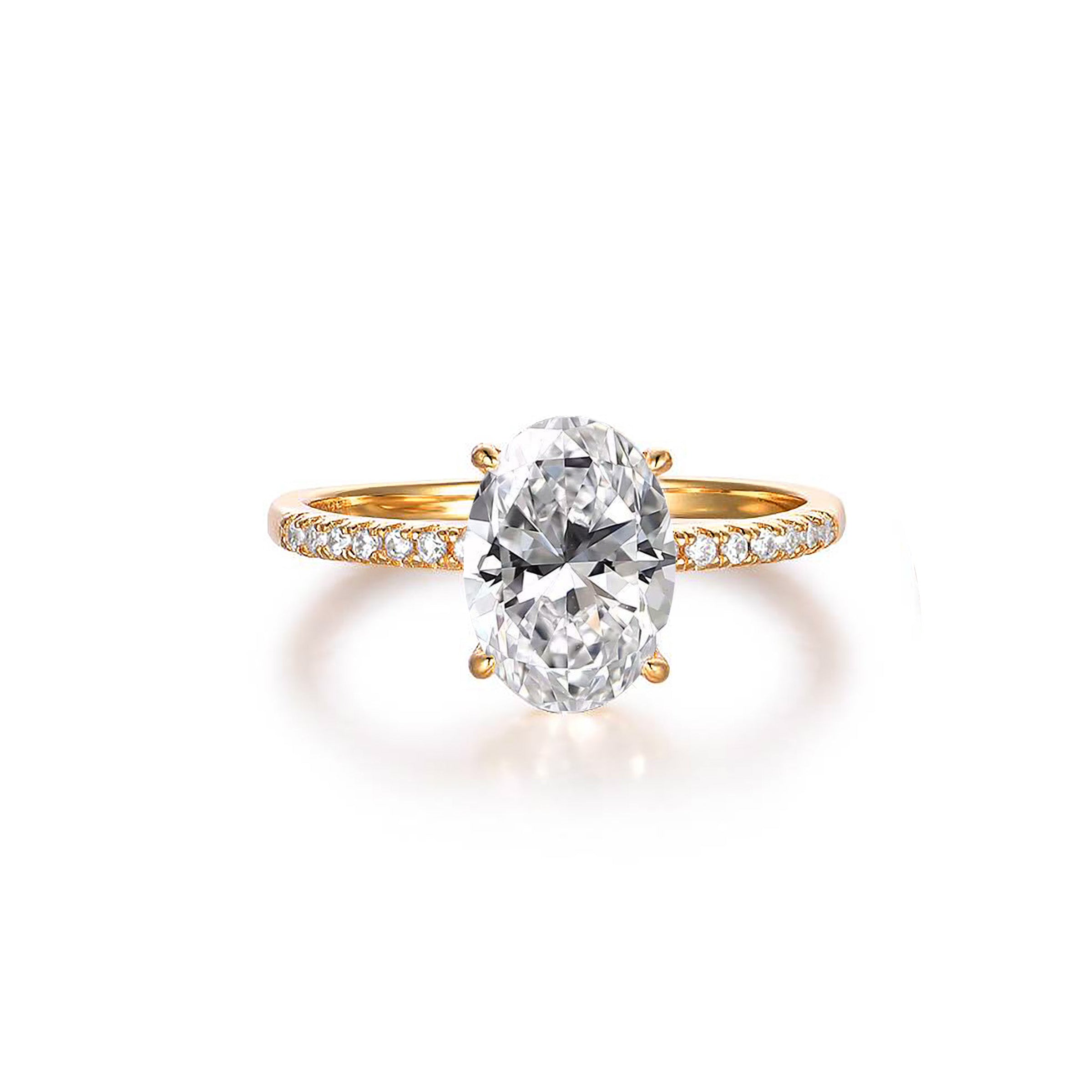 Serene Light Oval Moissanite Ashes Ring for Women - Memorial Jewelry for Loved Ones - Perfect for Remembrance, Sympathy Gifts & Special Occasions