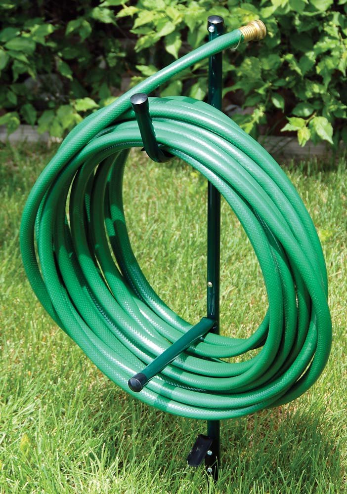 Sturdy Detachable Garden Hose Holder - Outdoor Water Hose Storage Rack with Stand | Perfect for Yard, Garden & Garage Organization