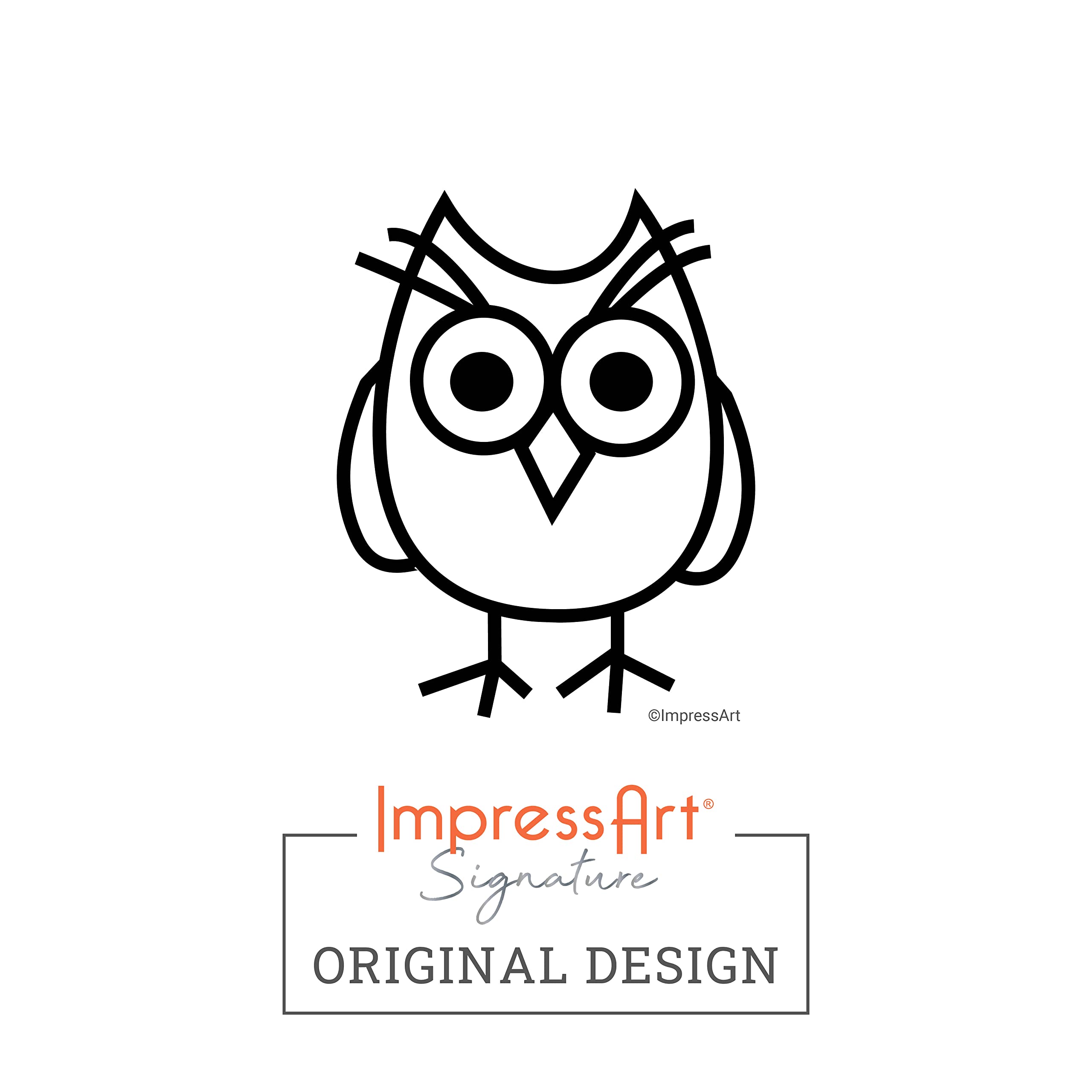 ImpressArt Hootie Owl Design 6mm Metal Stamp - Steel Punch for Jewelry Making, DIY Crafts, Personalized Gifts - Perfect for Engraving Names, Dates & Symbols on Rings, Bracelets & Necklaces