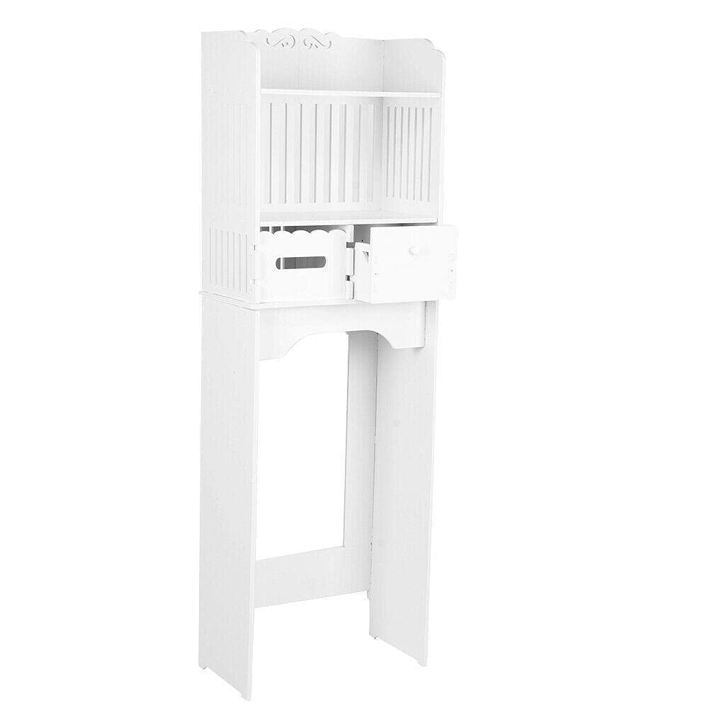 3-Tier Corner Bathroom Storage Cabinet - Over The Toilet Space Saving Shelf Organizer for Towels, Toiletries & Bathroom Essentials - Perfect for Small Bathrooms, Apartments & Powder Rooms