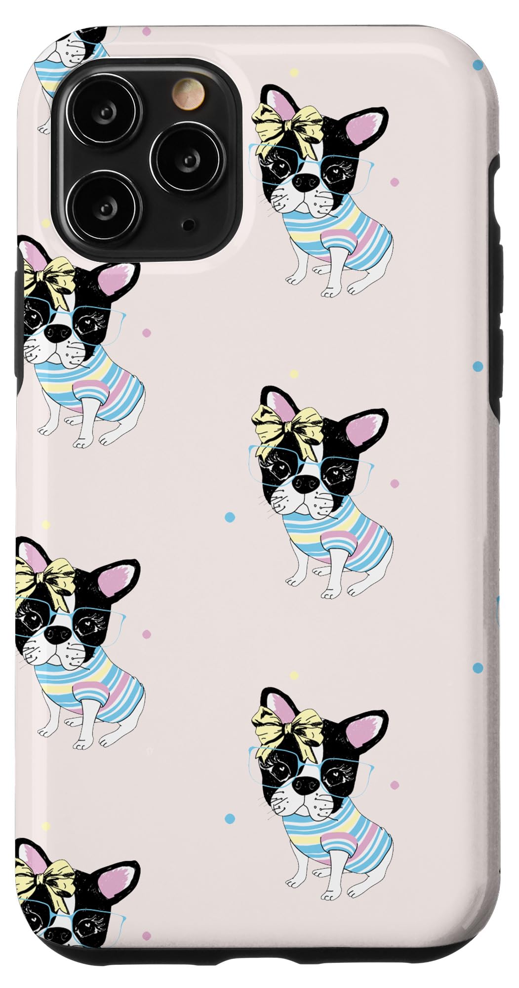 Cute Boston Terrier Puppy iPhone 11 Pro Case - Shockproof Protective Cover for iPhone 11 Pro - Perfect for Pet Lovers, Daily Use & Gift Giving