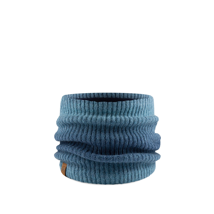 BUFF Knit Neck Warmer - Marin Denim Blue - Winter Scarf for Men & Women - Outdoor Hiking, Skiing, Running, Cycling Accessory
